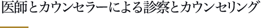 医師によるカウンセリング