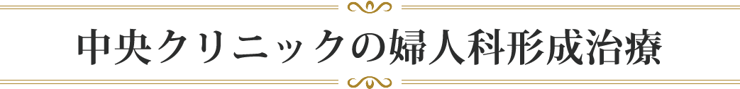 中央クリニックの婦人科形成・女性器治療